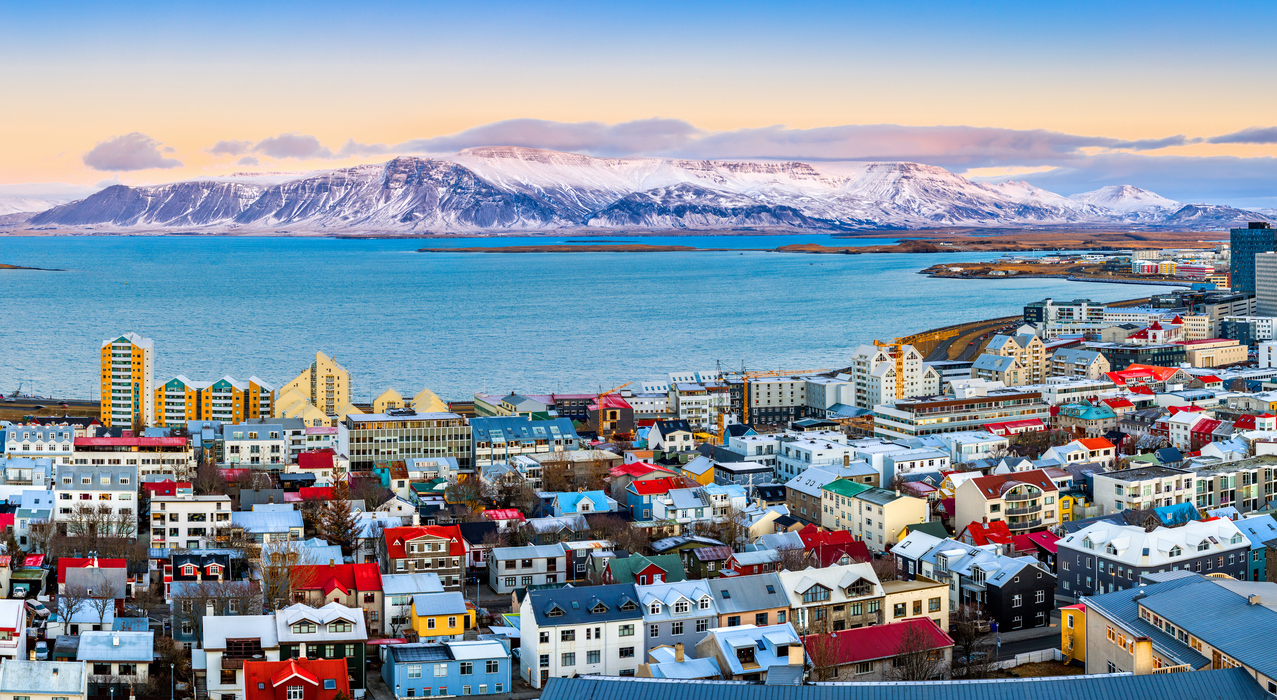 Reykjavik City im Winter